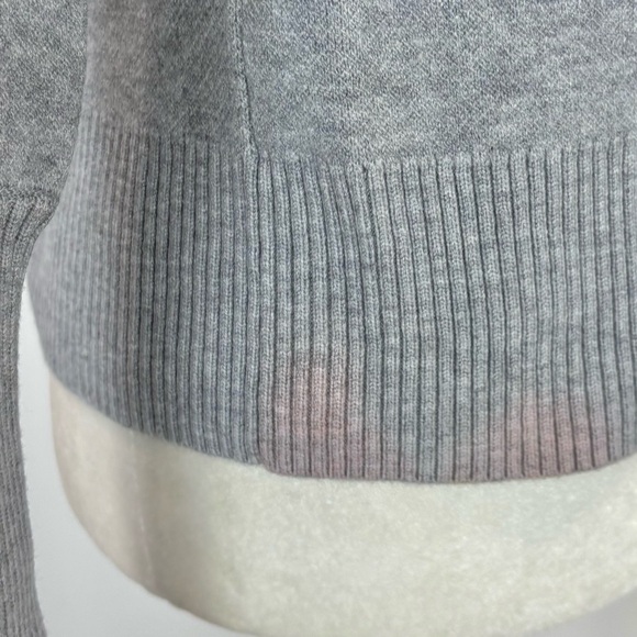 Rachel Zoe grey argyle mock neck sweater - Picture 3 of 7